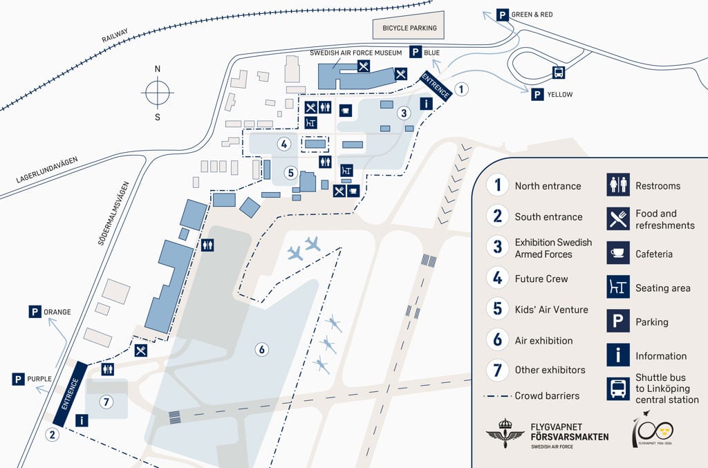 Event site map Jubilee Air Show