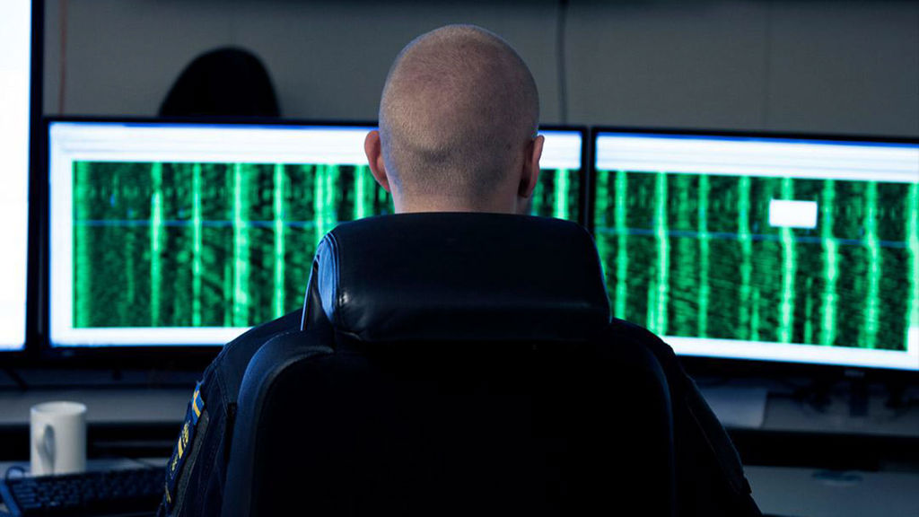 Sjöövervakningscentralen med vakthavande sjöövervakningsledare.