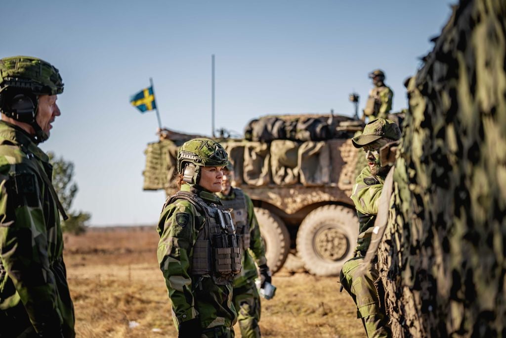 Kronprinsessan i fält i Lettland