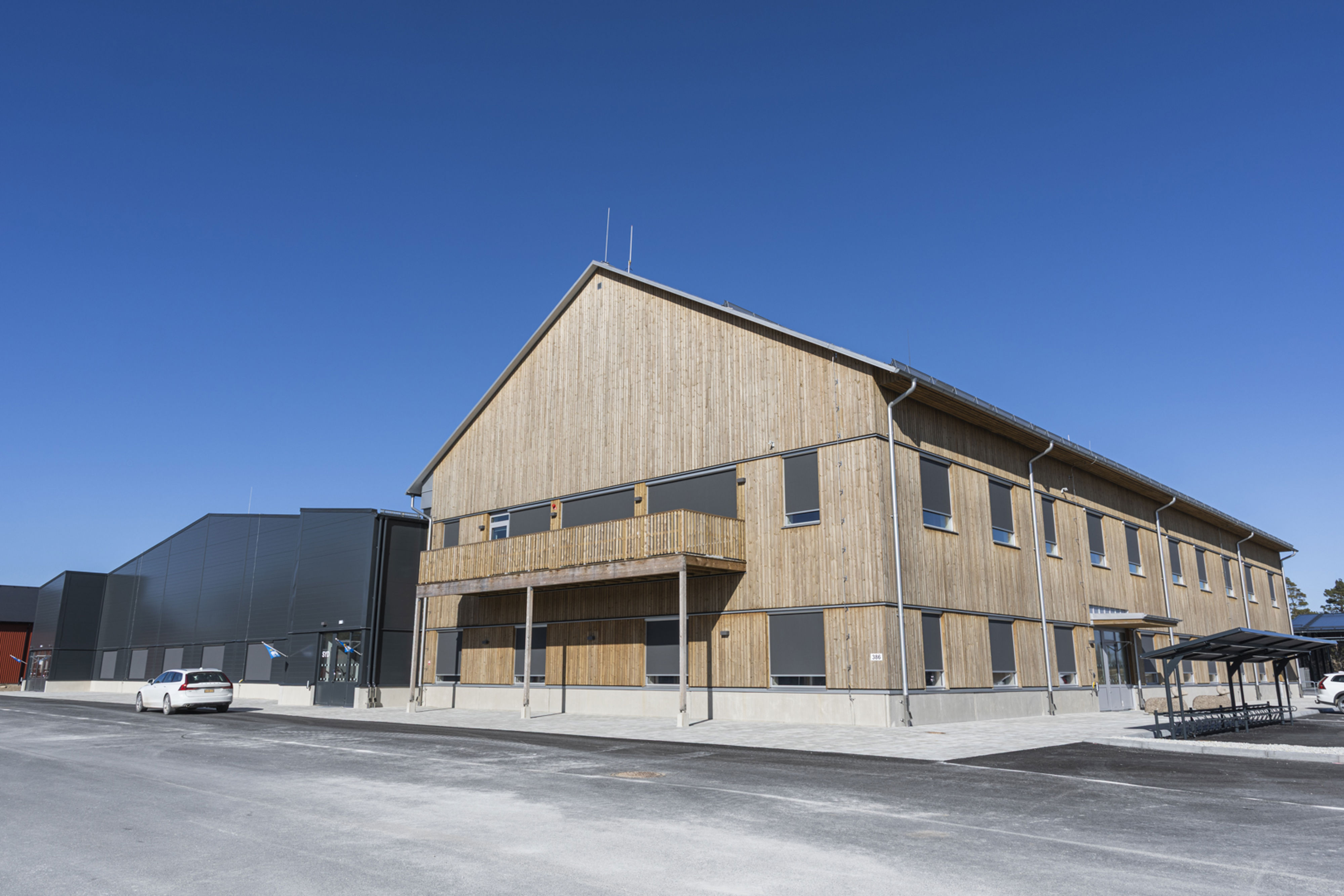 Logistikhuset Havde på Gotlands garnisonsområde.