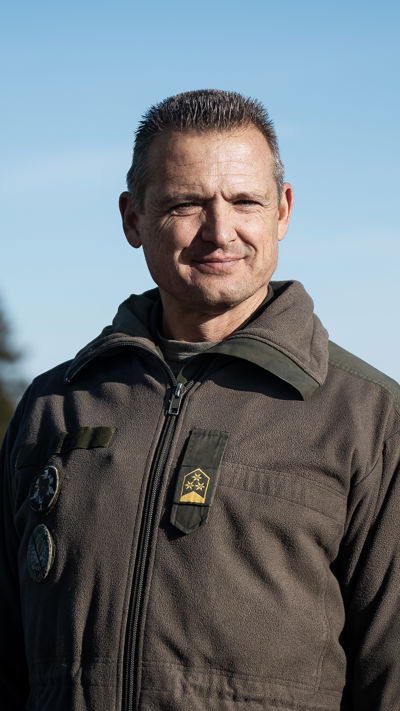 Porträtt på överste Matthias Ritz från Österrike på Vittjåkk, Arvidsjaur.