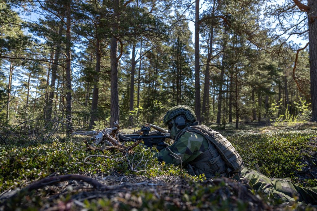 Värnpliktiga agerade fiender under övning