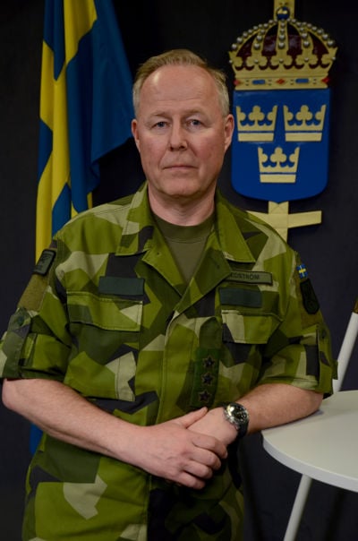 Chefen försvarsstaben, generallöjtnant Carl-Johan Edström