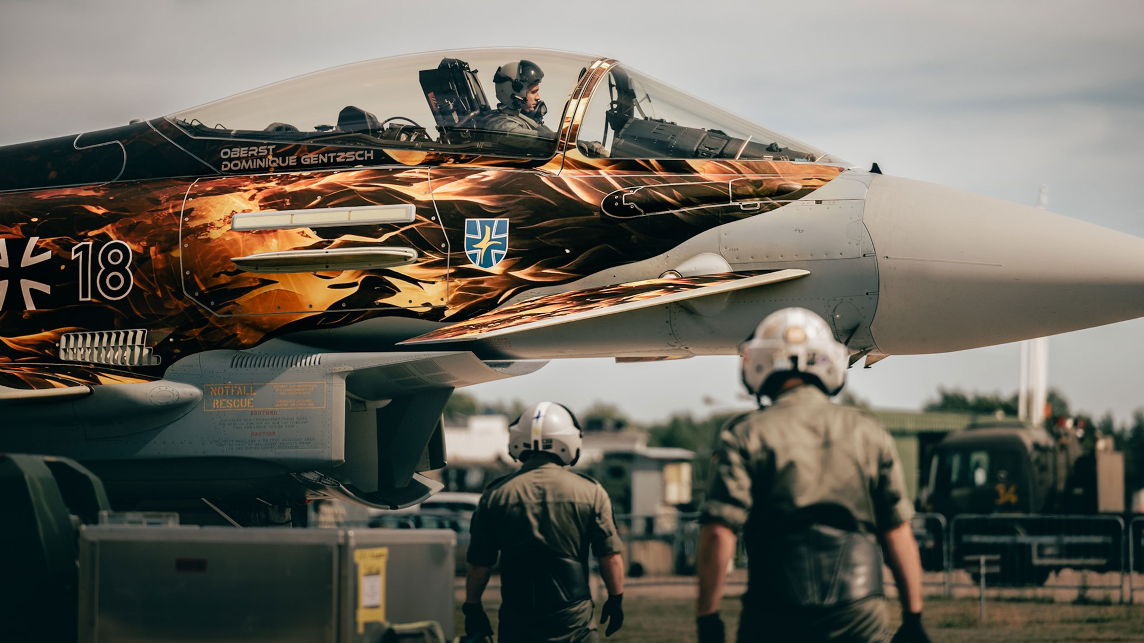 Bild på en Eurofighter Typhoon på F 17