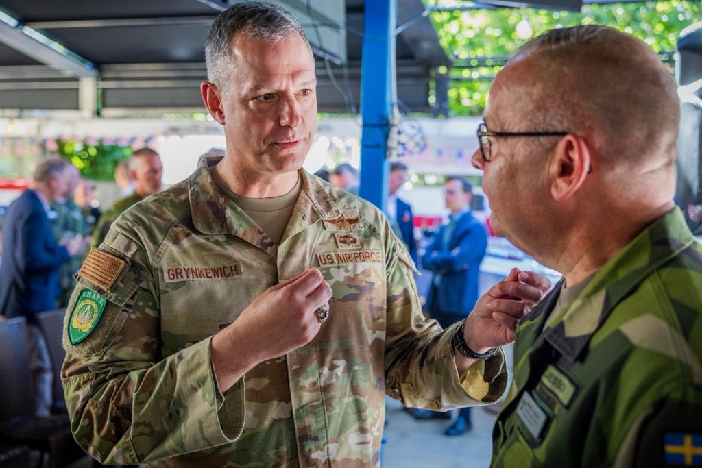 SACEUR general Alexus G. Grynkewich möter överbefälhavare Michael Claesson i Almedalen
