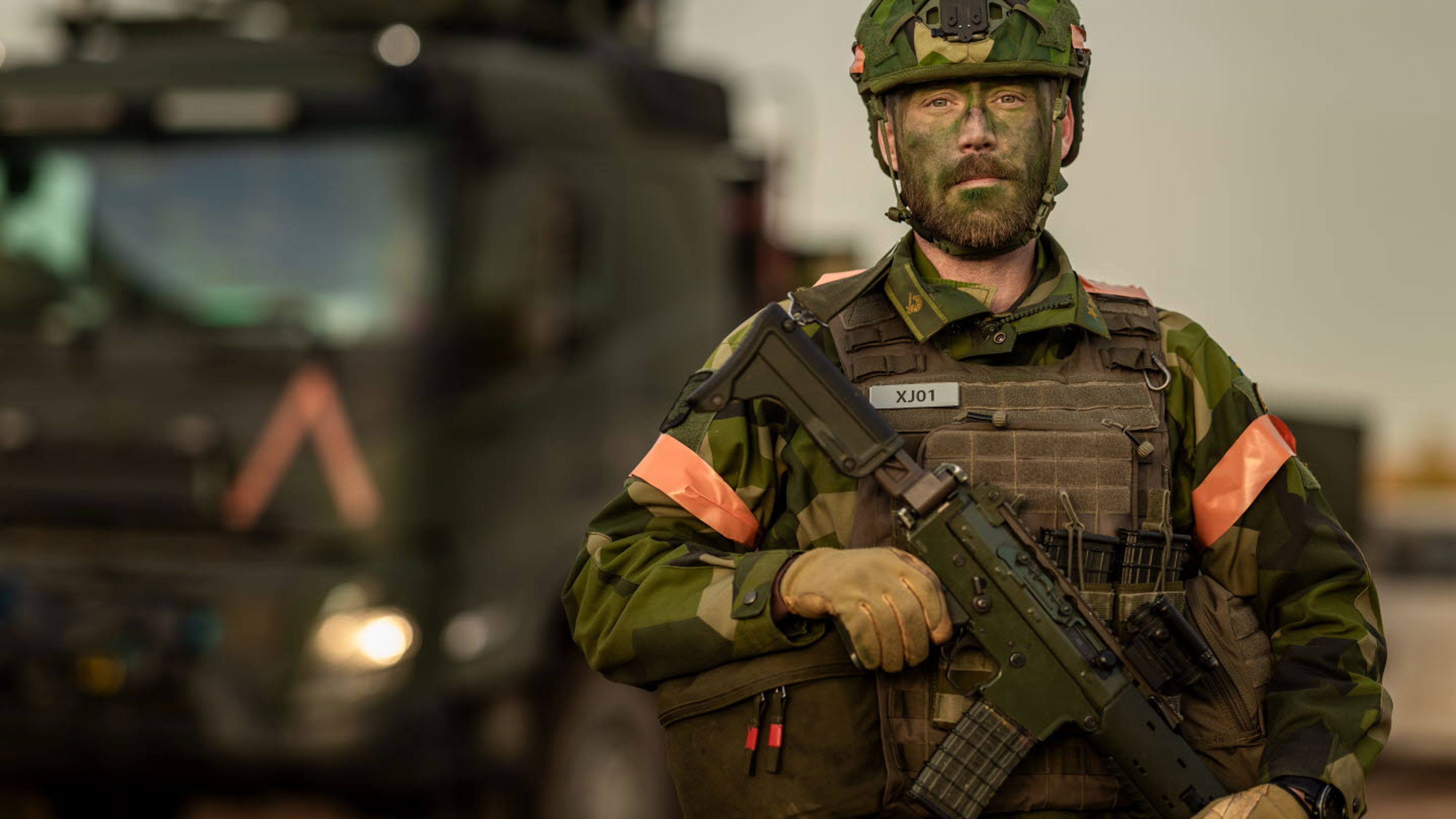 Markus Niwsjö är kompanichef för det 715:e kompaniet och deltog i övningen Hedgehog i Estland.