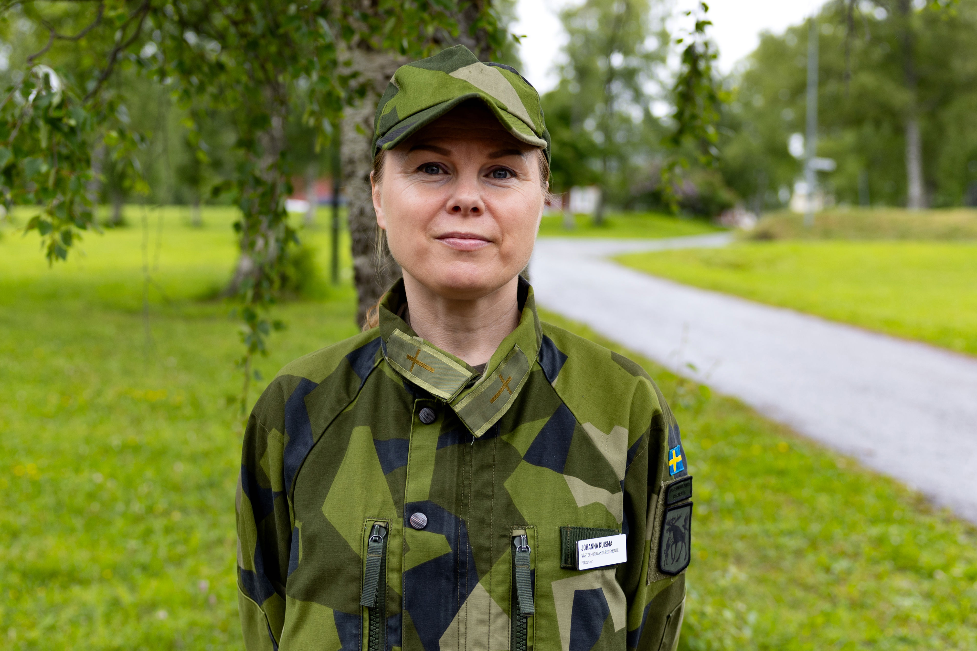 Johanna Kuisma, fältpräst på I 21 och Frösön.