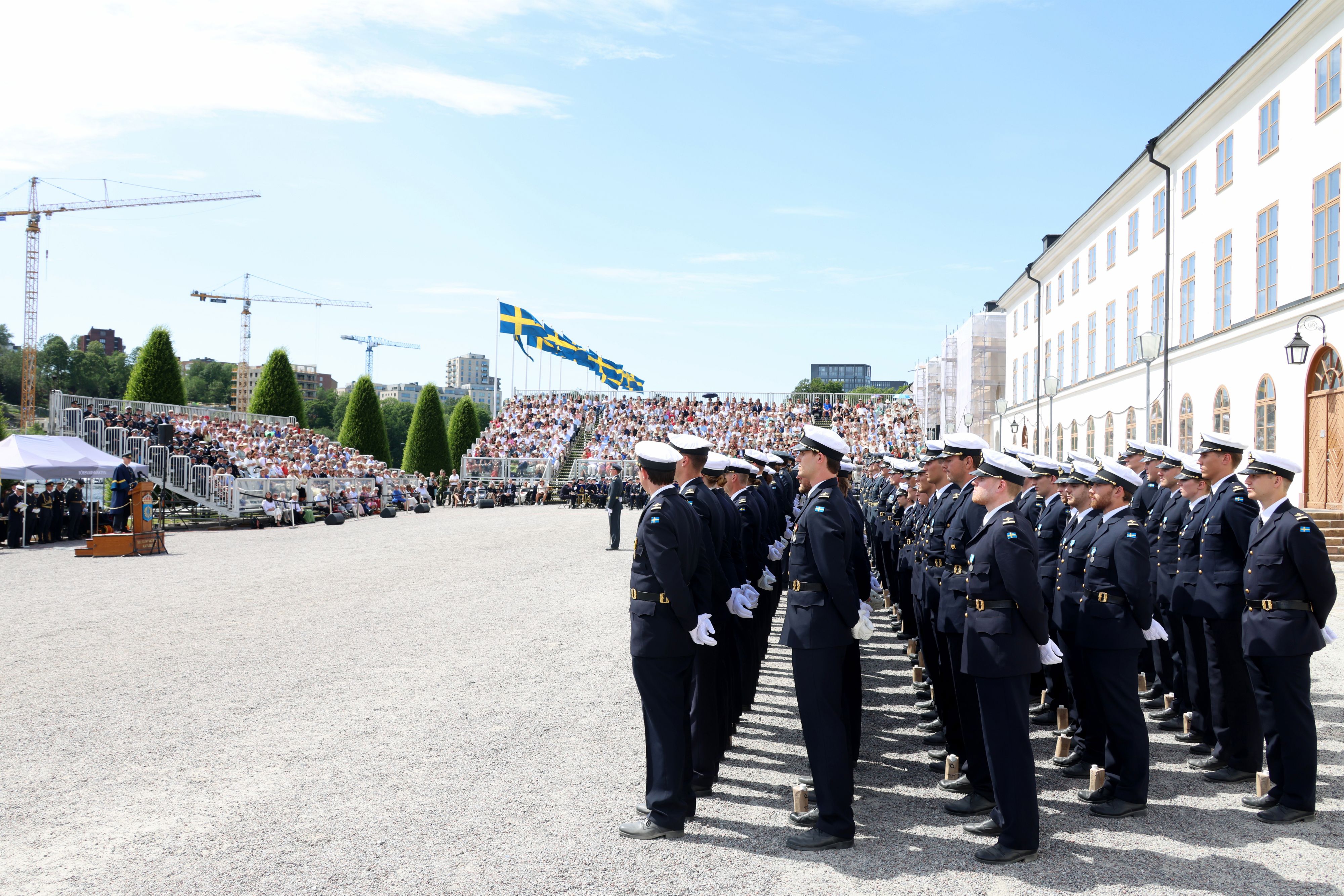 Avslutningsceremoni på Militärhögskolan Karlberg