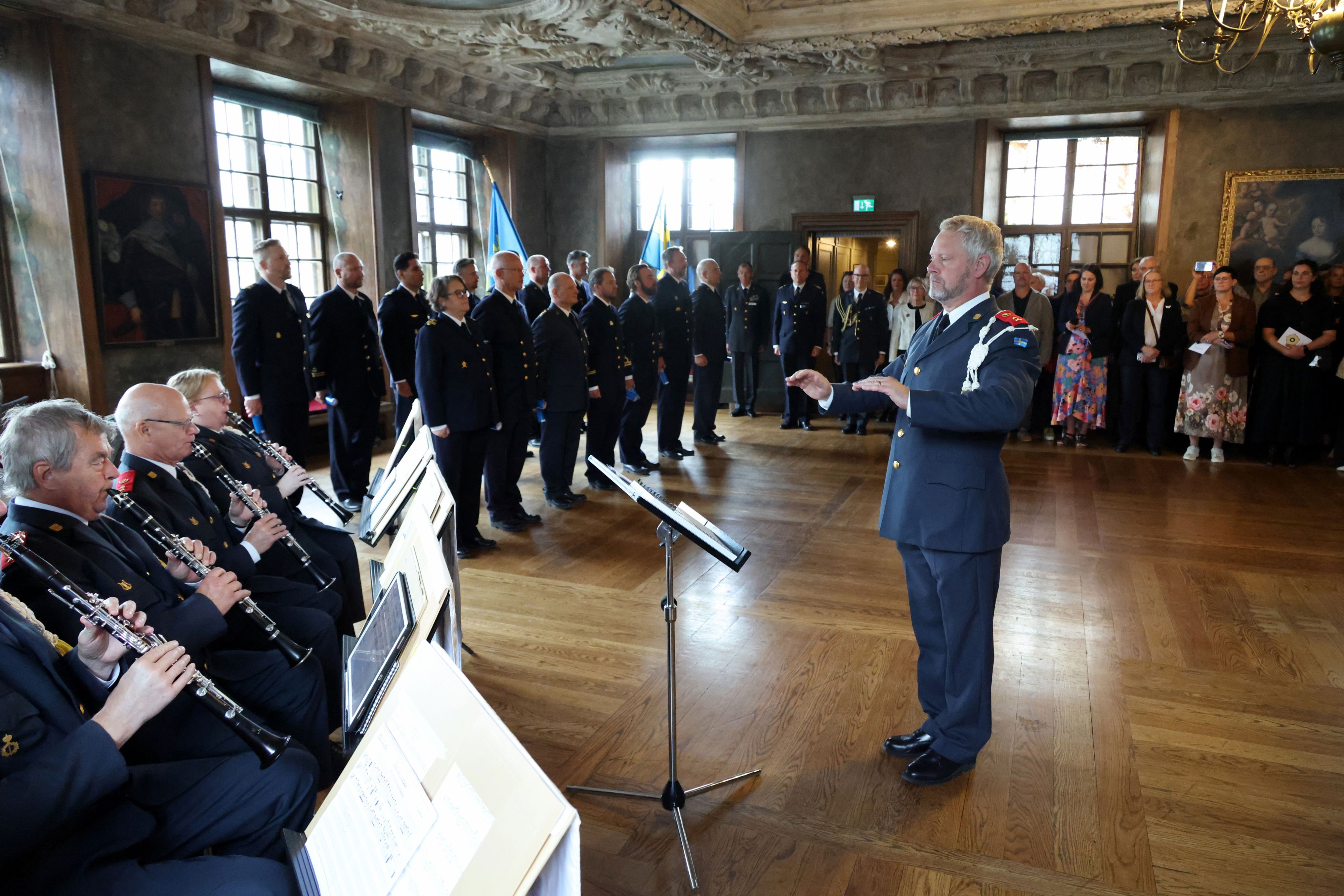 examen, fortifikation, karlberg, slott, rikssalen, karlbergs musikkår