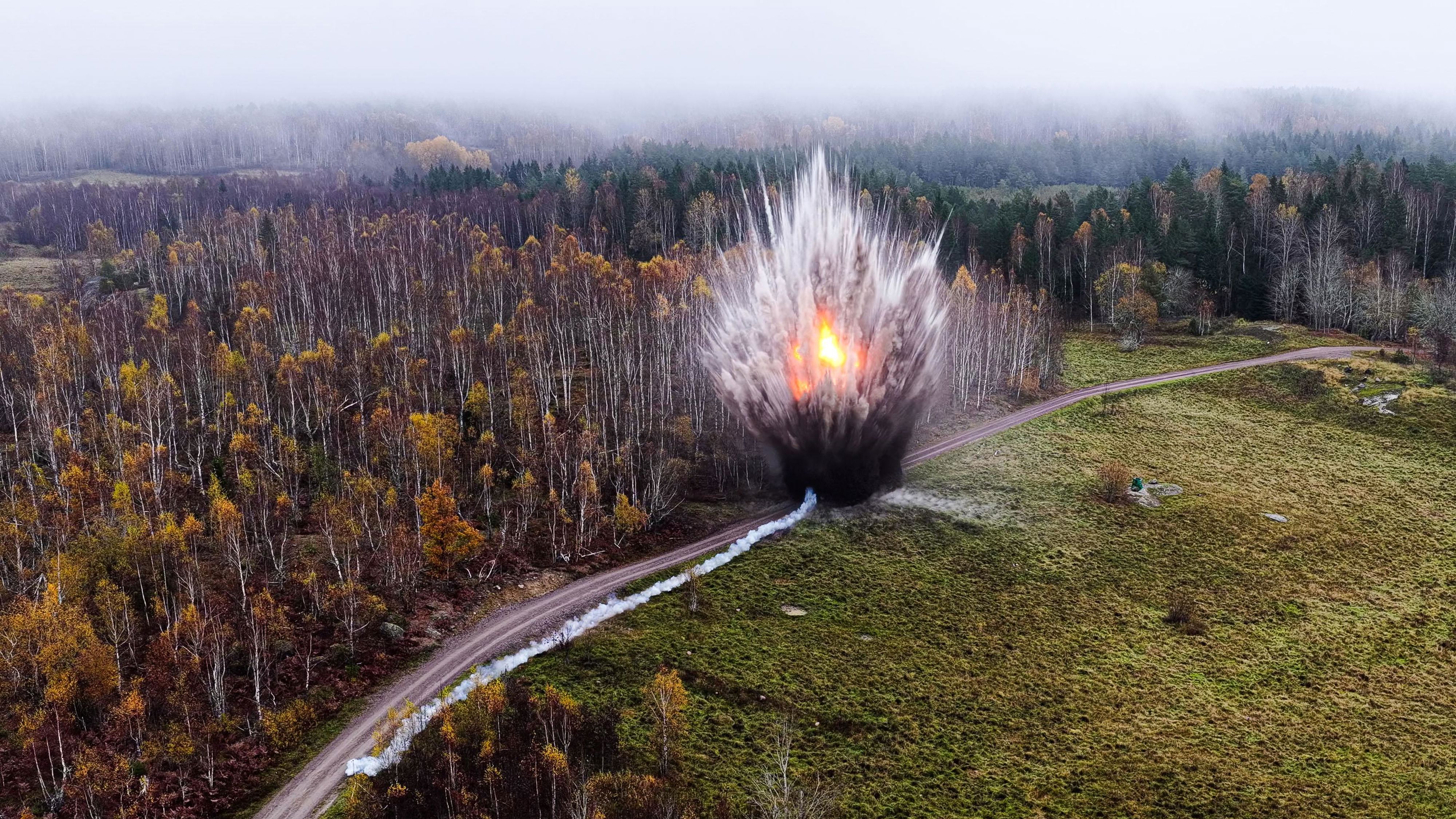 Vägförstöring under Arméns utbildningsdag 2025
