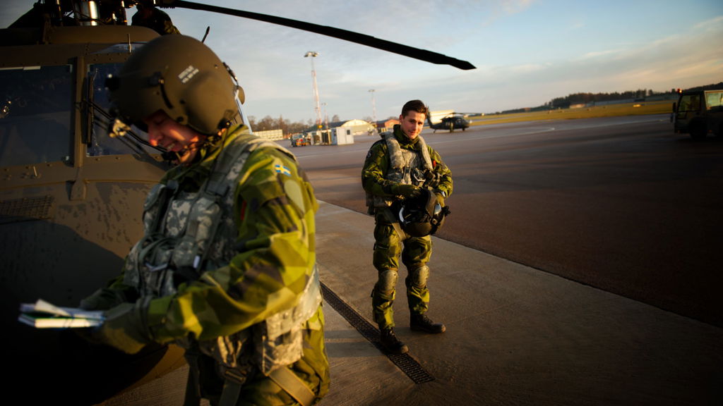 Piloter på Helikopterflottiljen i Linköping.