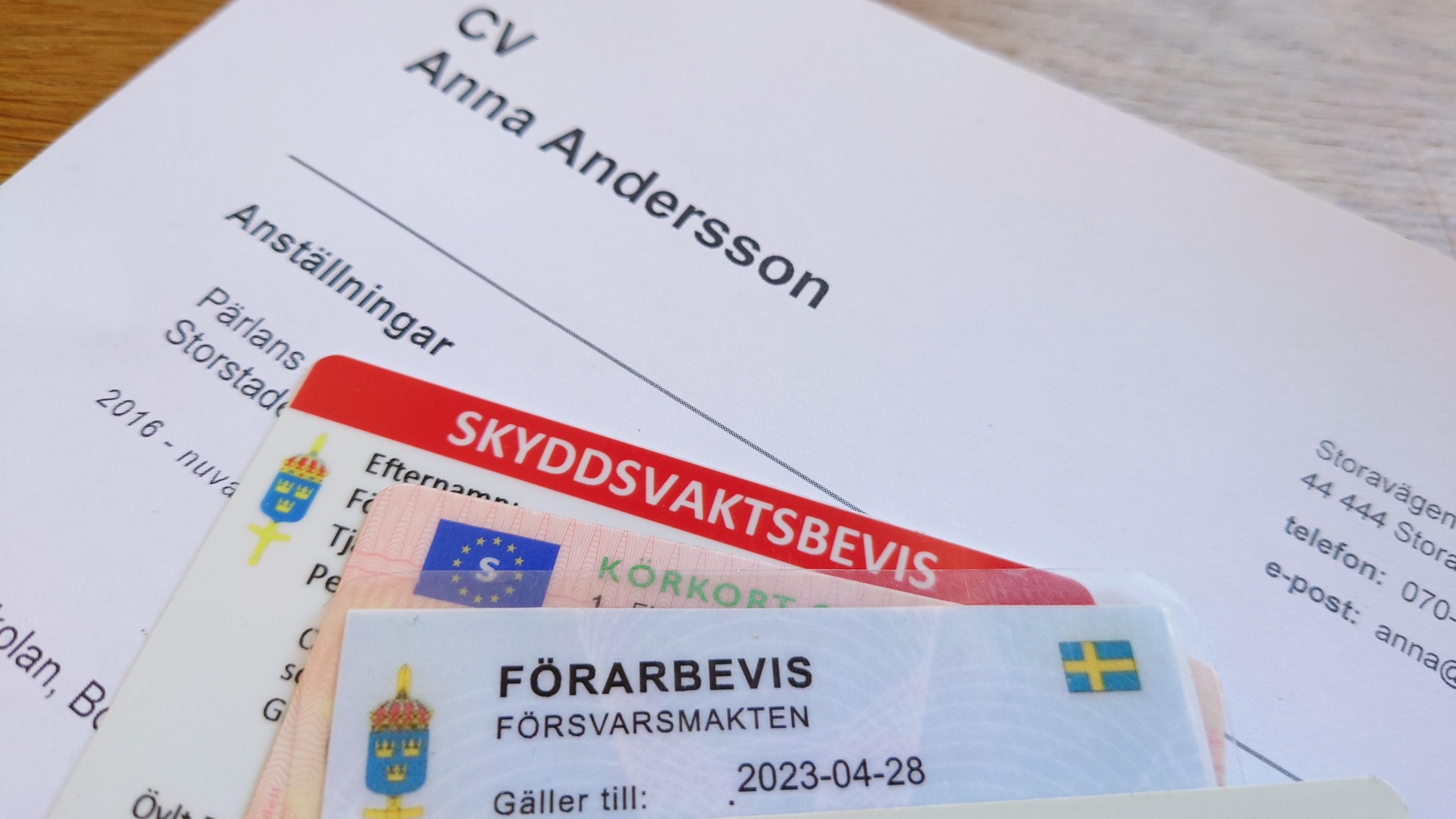 Intervju och säkerhetsprövning