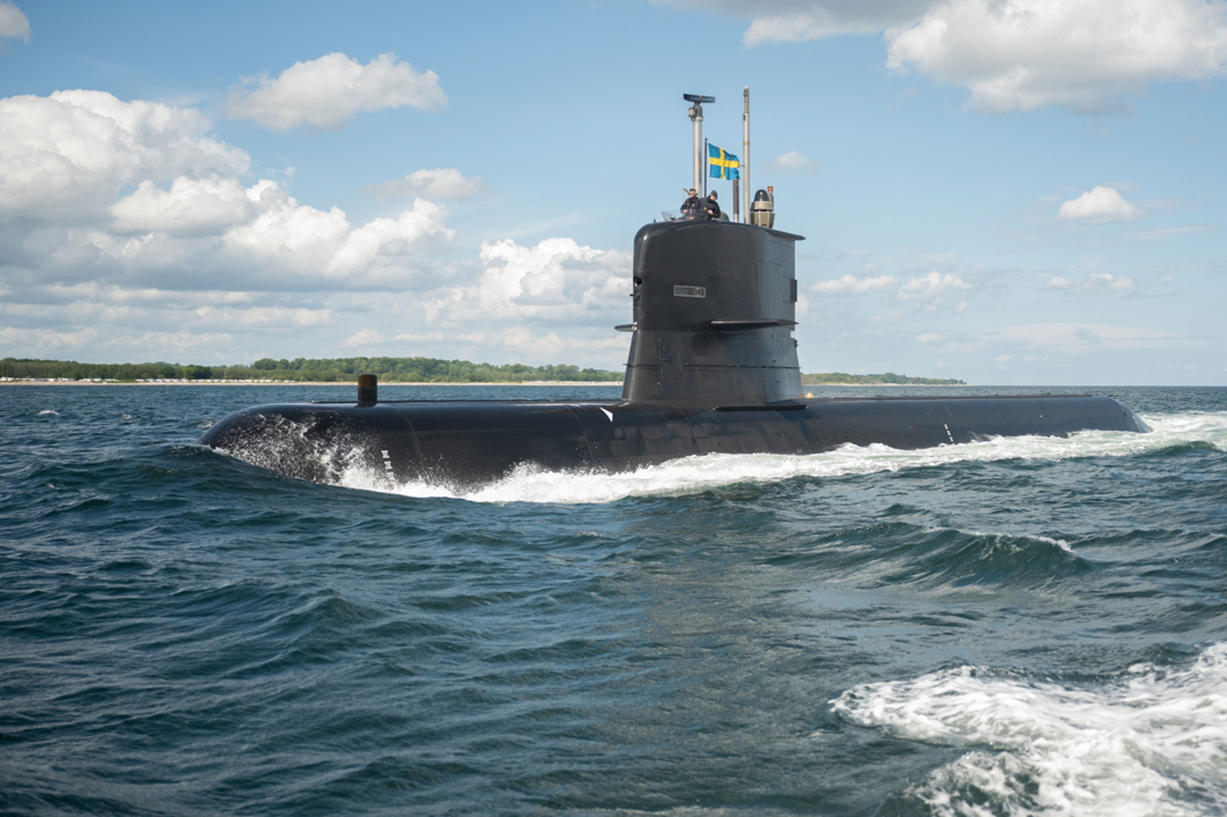 ubåt som åker ute på havet