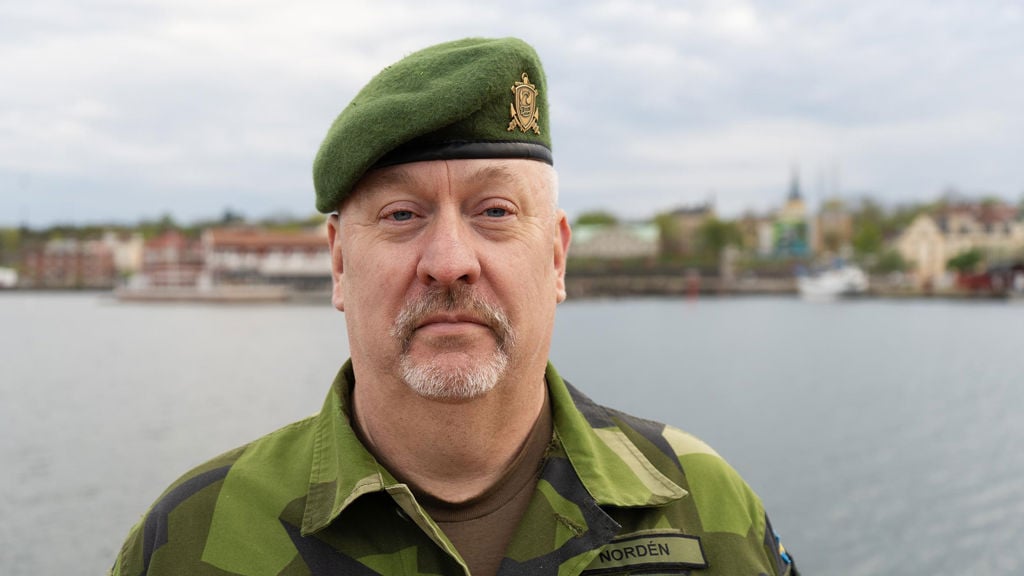 Överstelöjtnant Andreas Nordén, chef för transportenheten på Försvarsmaktens logistik
