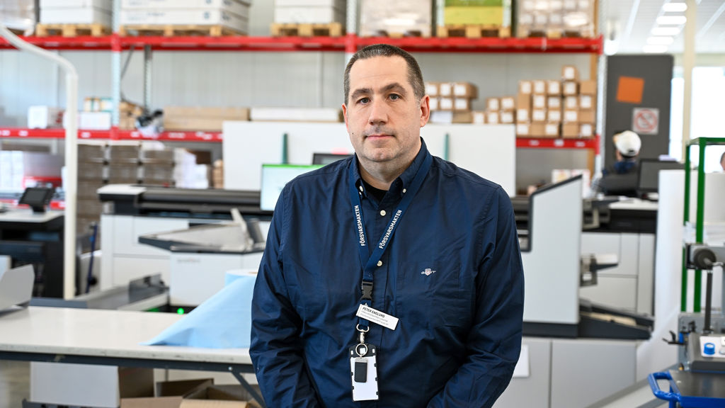 Peter Englund, avdelningschef FMLOG Försörjning Grafisk Produktion