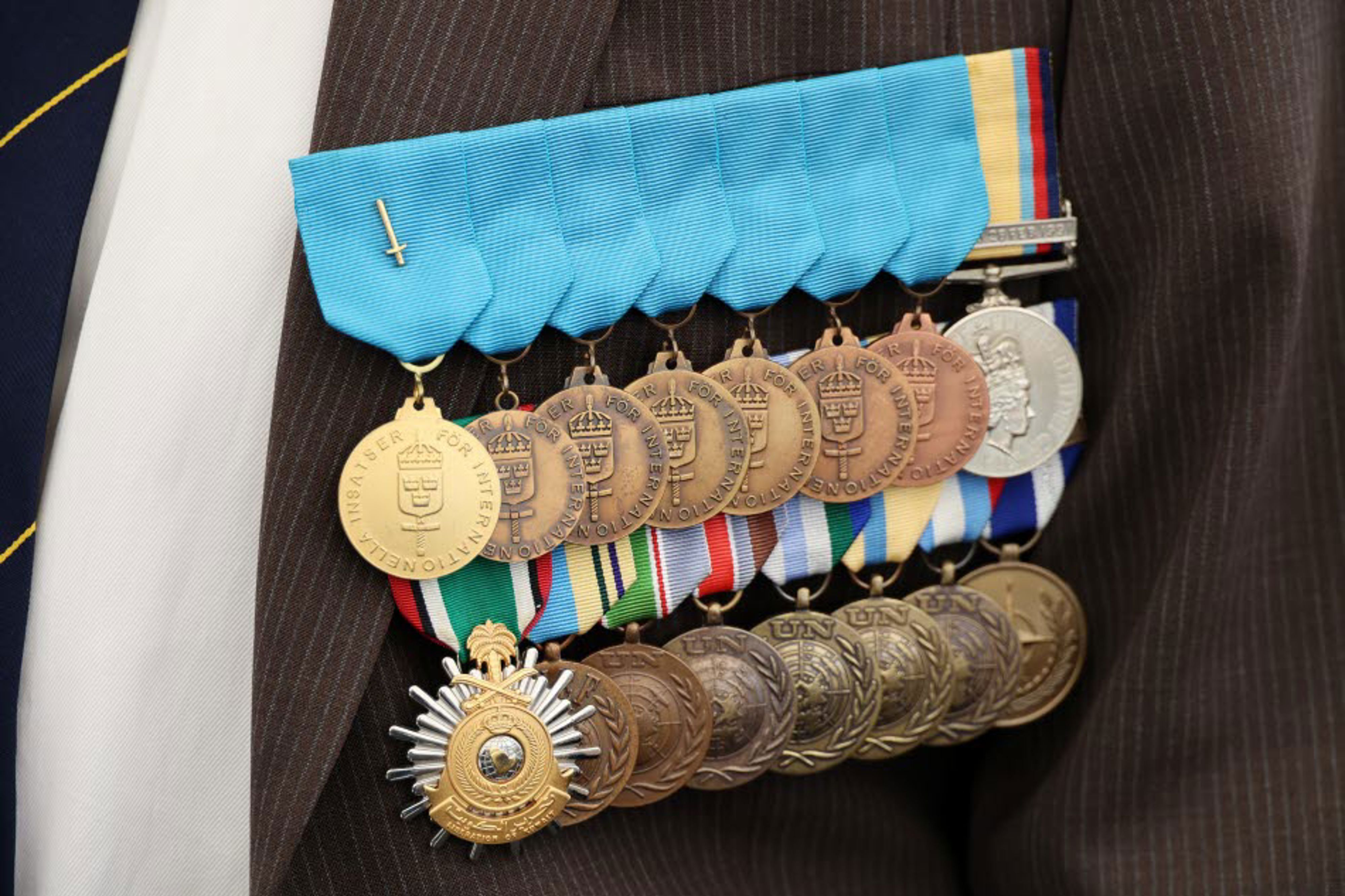 medaljer från olika insatser