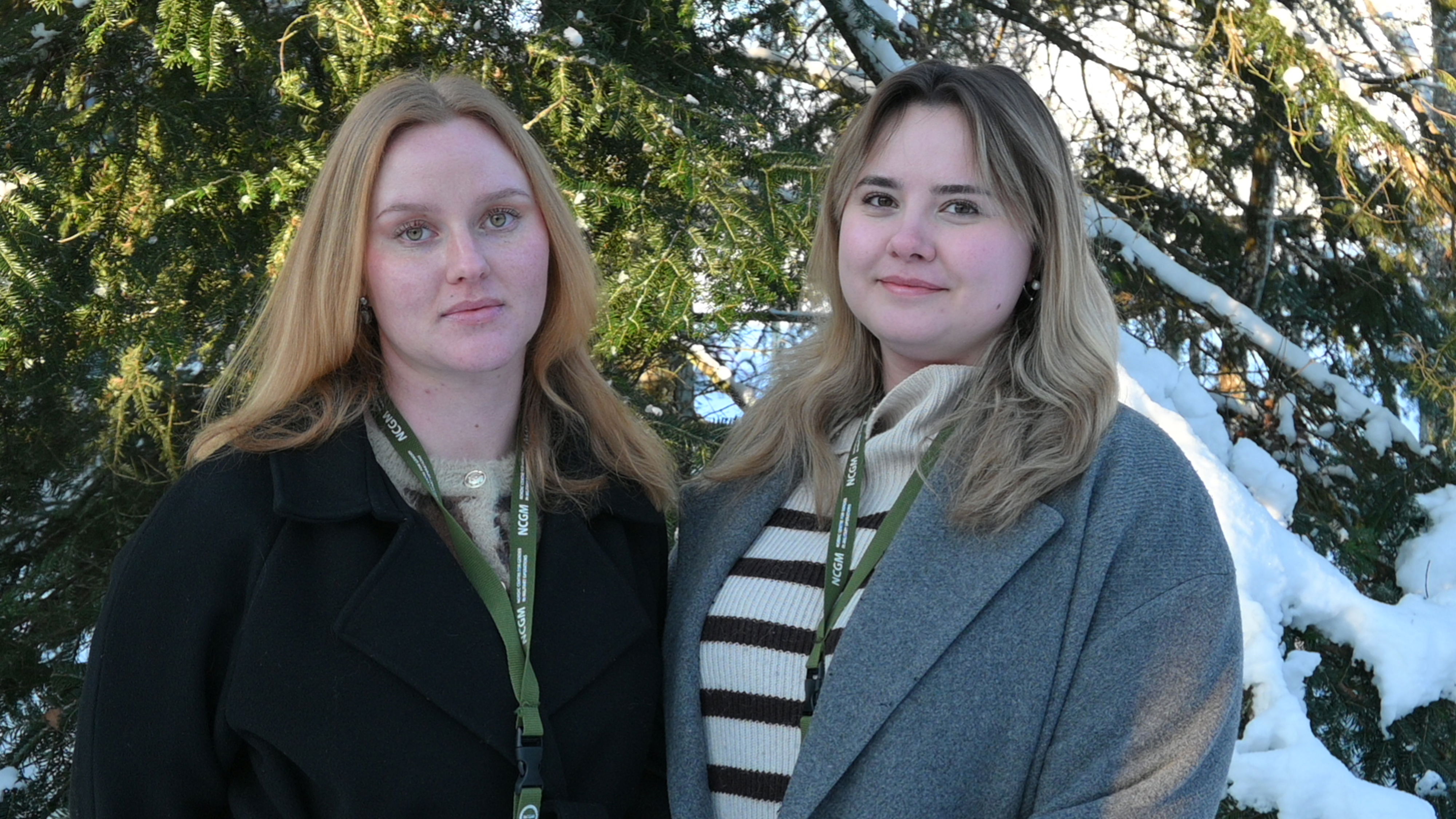 Anna Bark och Ebba Avelin har praktiserat på NCGM i sex månader.