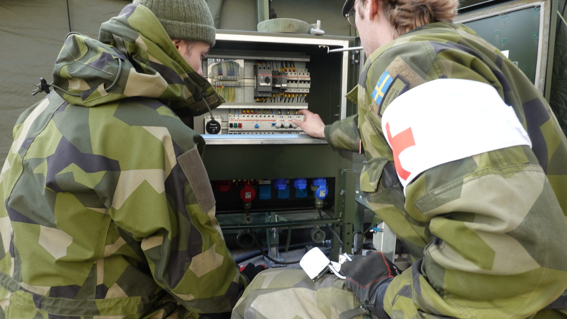 Insatsen ”leverera fältsjukhus” är över Försvarsmakten Västra Götaland: Försvarsmakten levererar tält till
