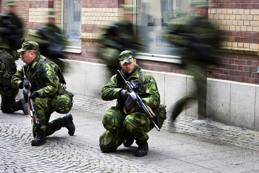 Stor militär övning i Stockholm 29 maj Försvarsmakten